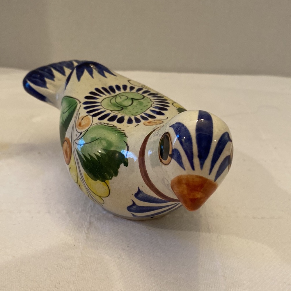 Mexican tonala hand painted bird